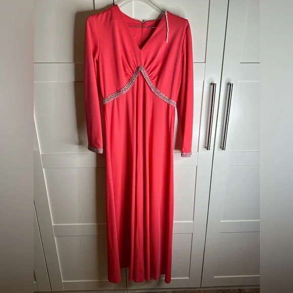 spring empire waist dresses Atria Empire-Waist Long Draped Prom Dress main image 0